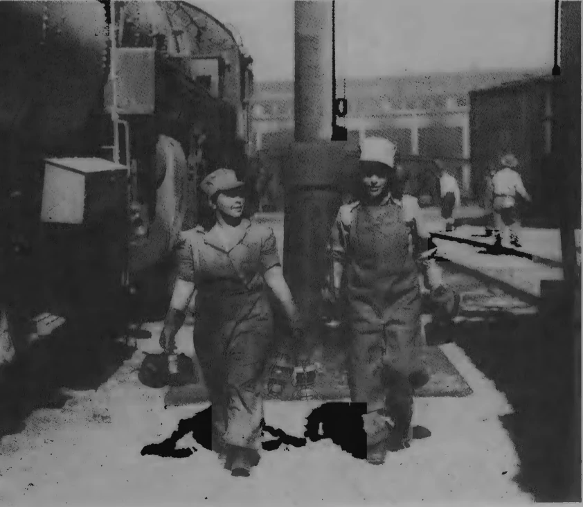 Mexican American railroad workers during World War II
