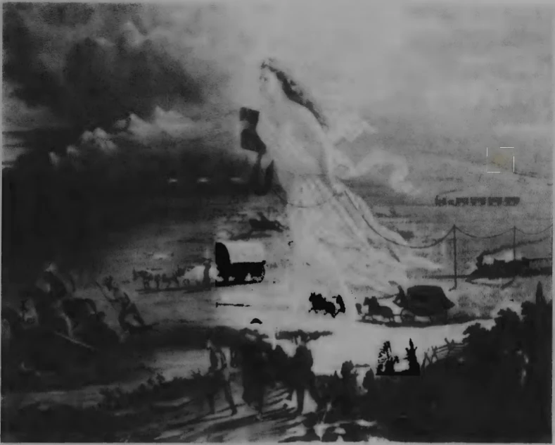 American Progress, chromolithograph, circa 1873